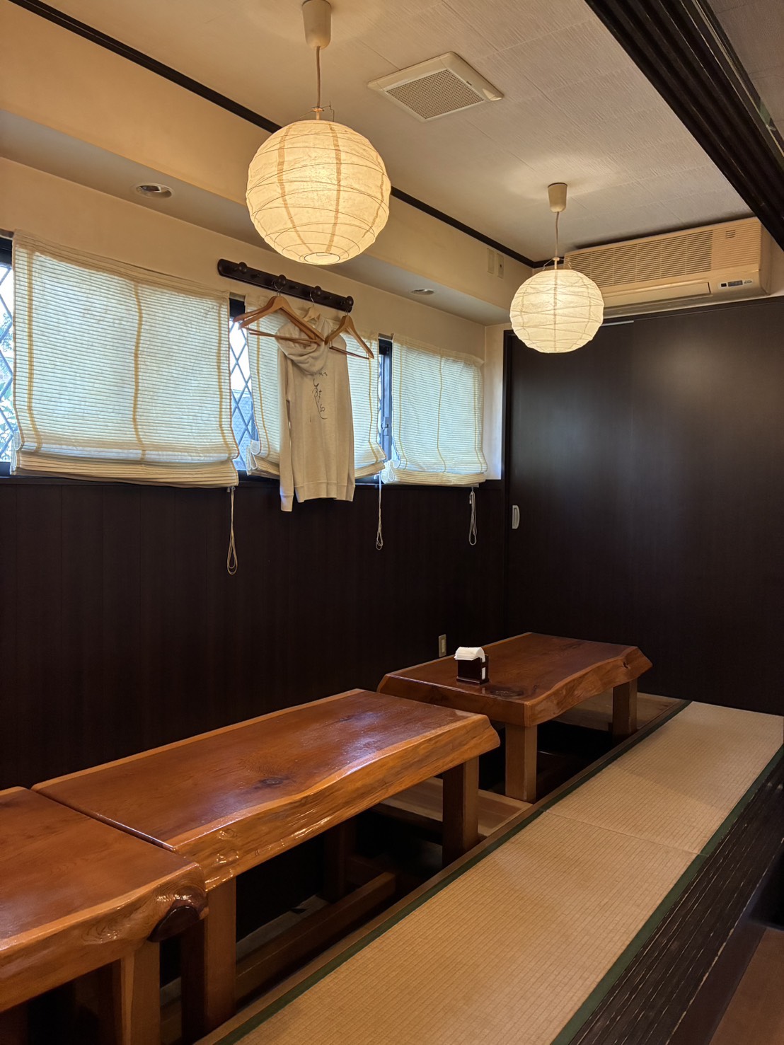 店内の座敷席